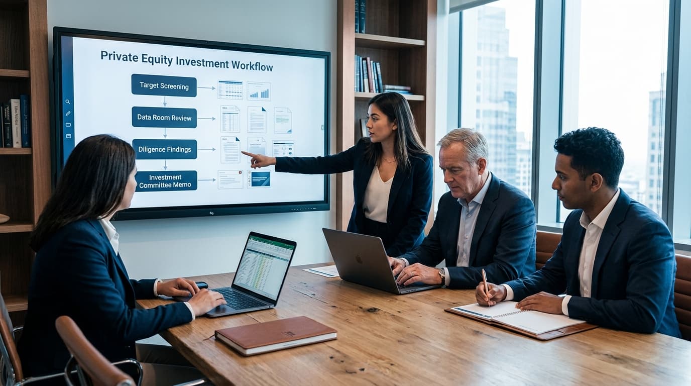 Ferramenta de pesquisa de private equity: do screening ao comité de investimento